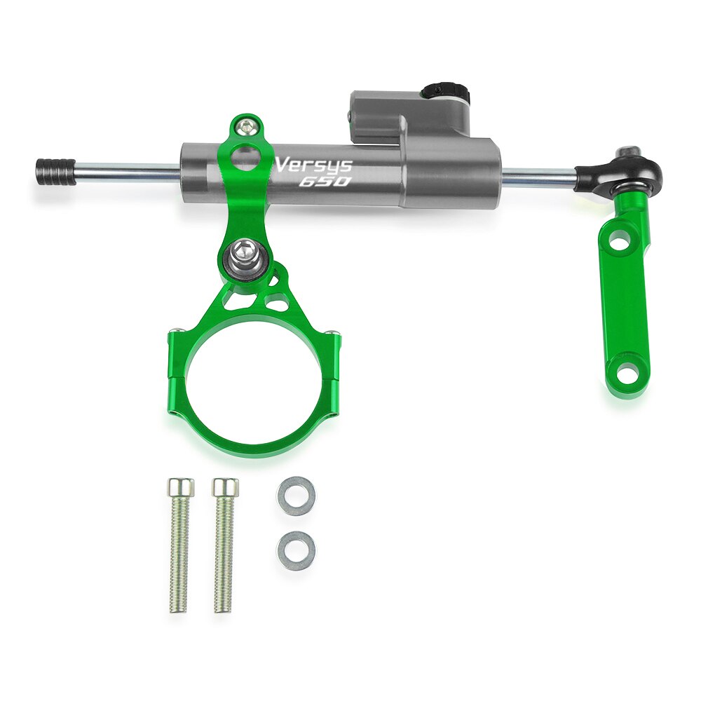 Pour Kawasaki Versys 650 Versys650 moto direction stabiliser amortisseur Support Support Kit de montage: Black-Gray-Green