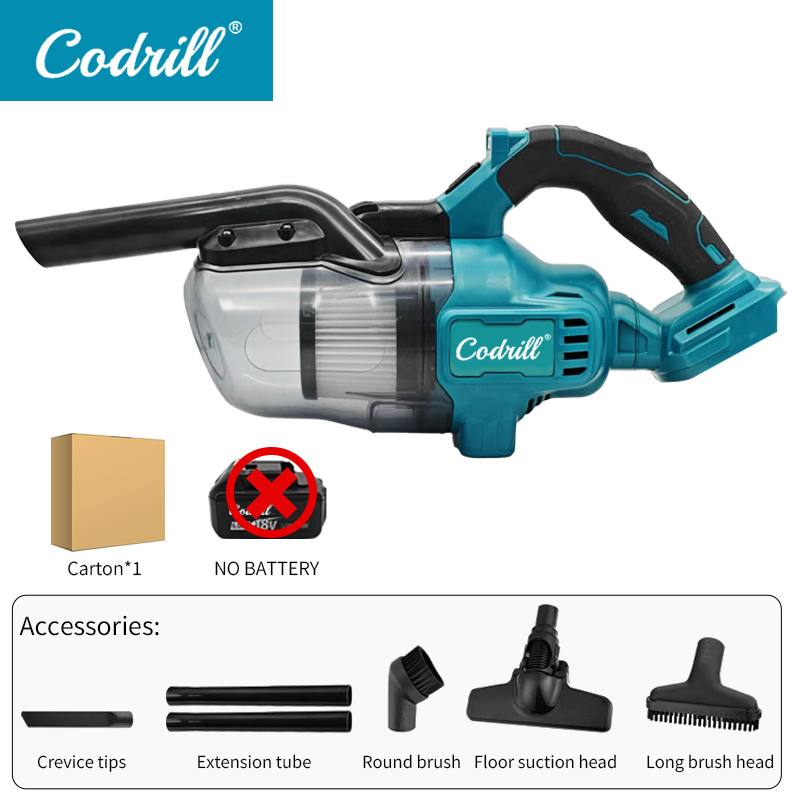 For makita 18V Battery Handheld Vacuum Cleaner Filter Electric Cordless Vacuum for Home Car Pet Hair Clean: Default Title