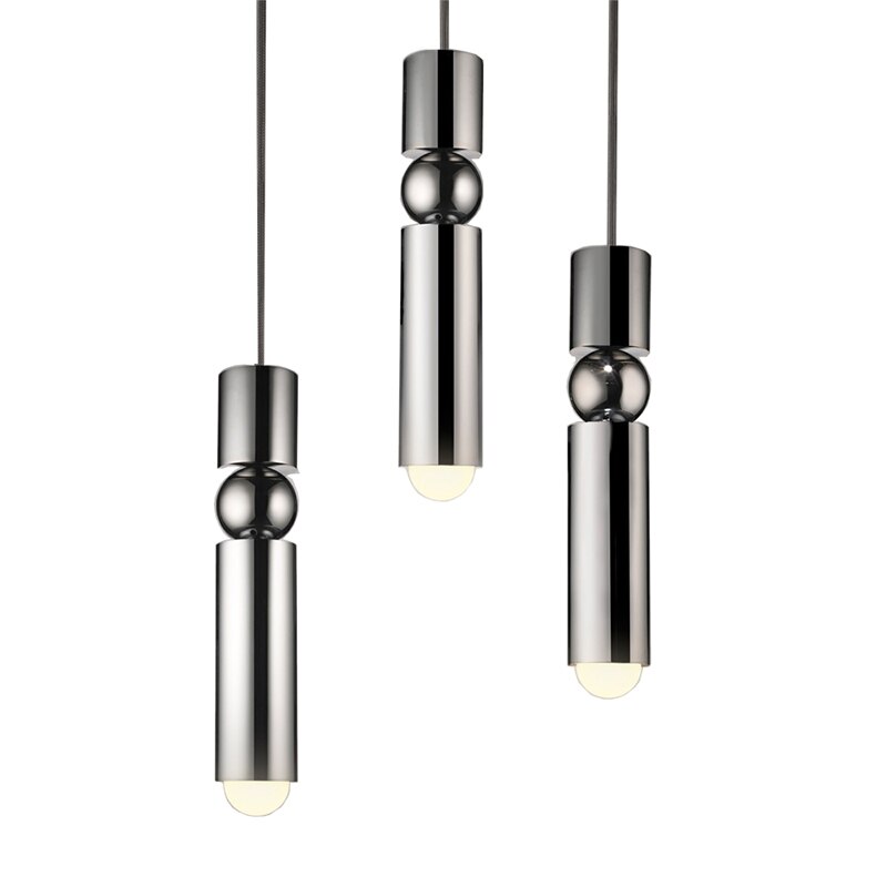 Nordisk moderne led lysekrone belysning ophæng moderne guld sort farvet glas kugle lysekrone lampe til soveværelse køkken