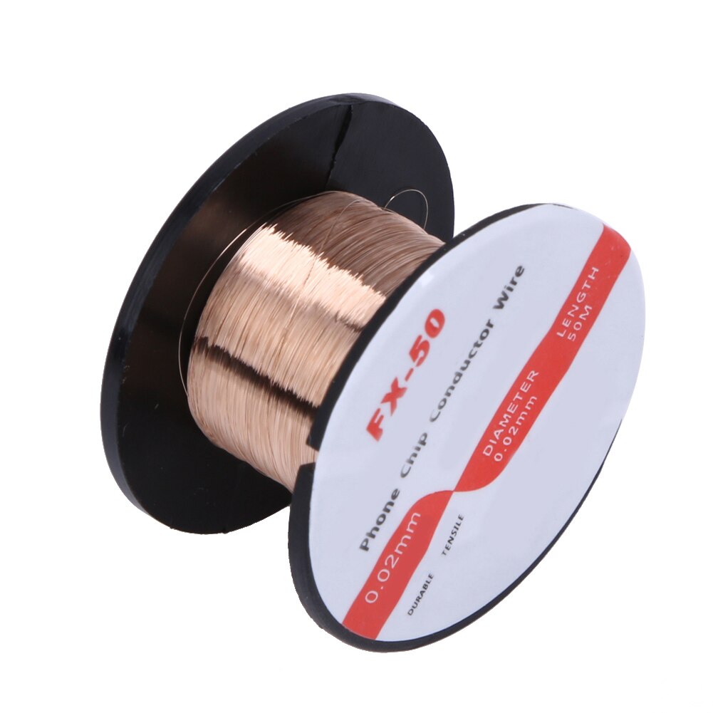 Alloet 50M Golden Molybdenum Wire 0.02mm Cutting line Repair For Samsung LG Phones