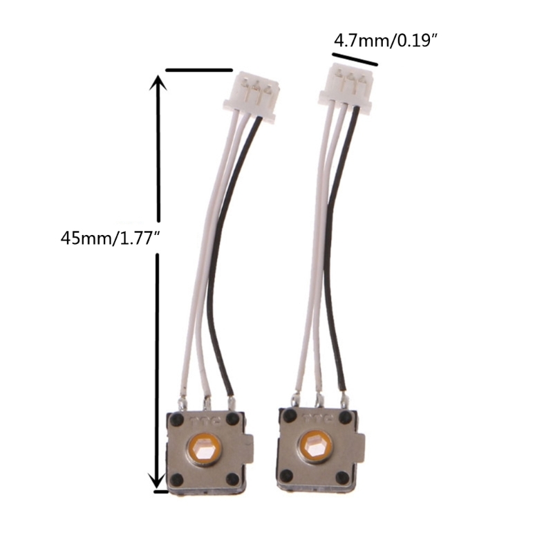 2 Piece Yellow Core Mouse Encoder Decoder for ROG Gladius III Mamba Mouse Wheel Accessory 48Million Life