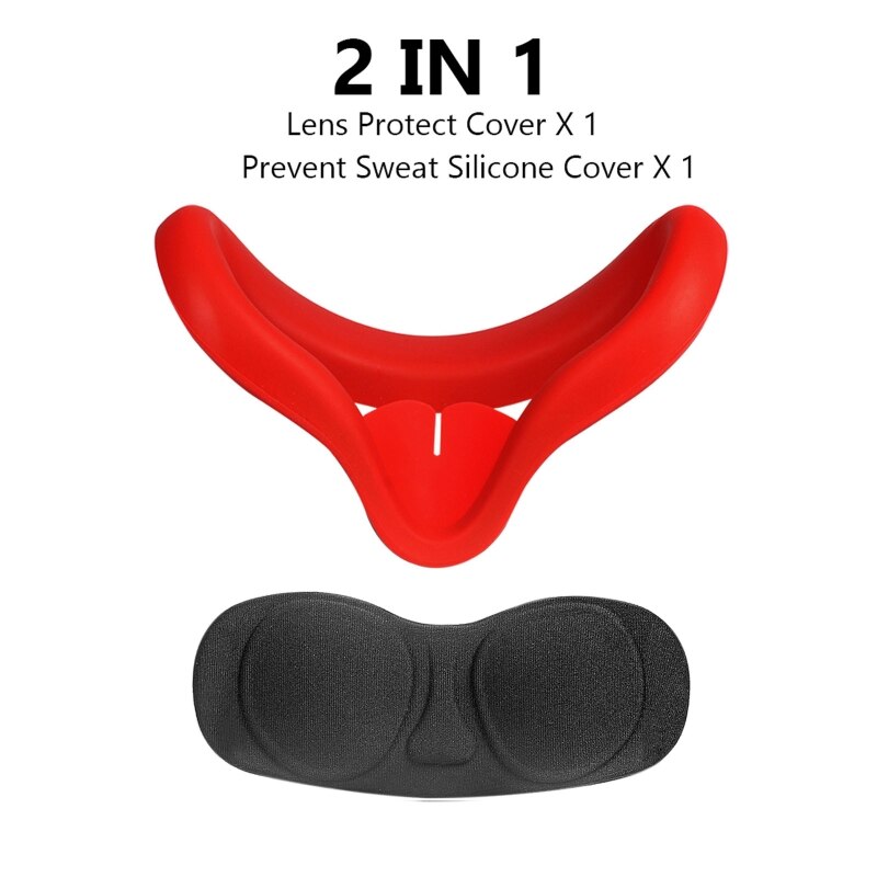 Dustproof Lens Anti Scratch Case Silicone Eye Cover Pad Skin for oculus Quest 2 M5TB