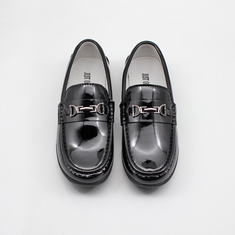 Drenge loafers sko børn fritidssko børn mokkasiner spænde penny loafers imiteret læder slip on brudekjole sko