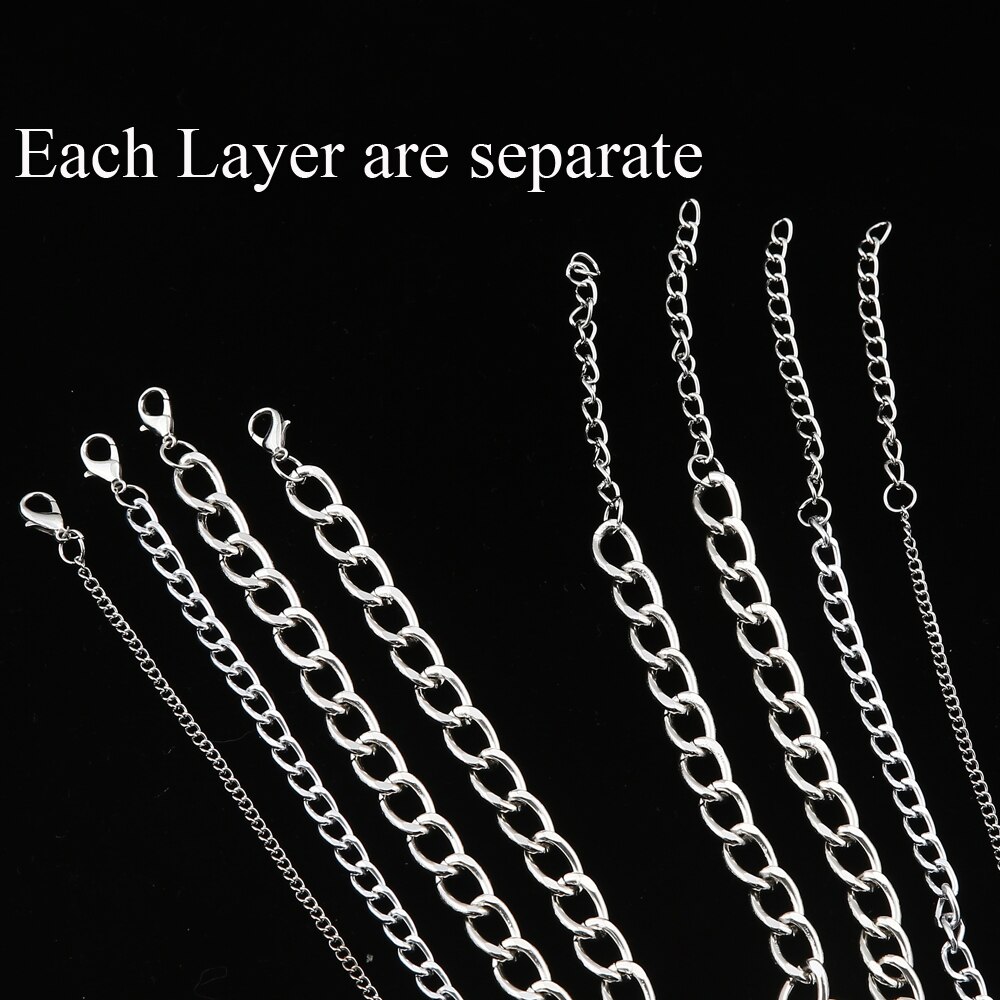 4 unids/set colgante con medallón para fotografía Collar de cadena de Collar declaración Steampunk mujeres mujer amor corazón lazo Collar de la joyería