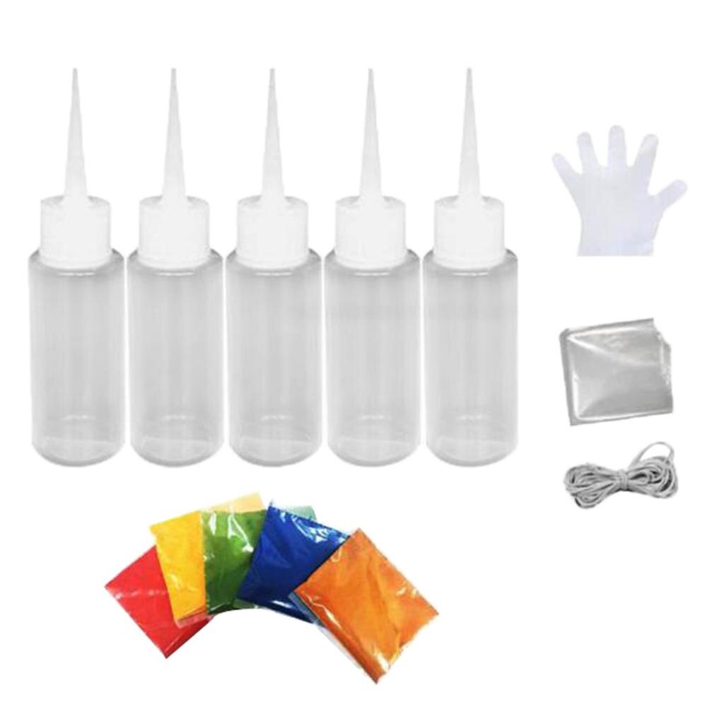 DIY Tie Dye Kit for Kids Party Group T-Shirt Fabric Tie-Dye Kits with Glove Tool