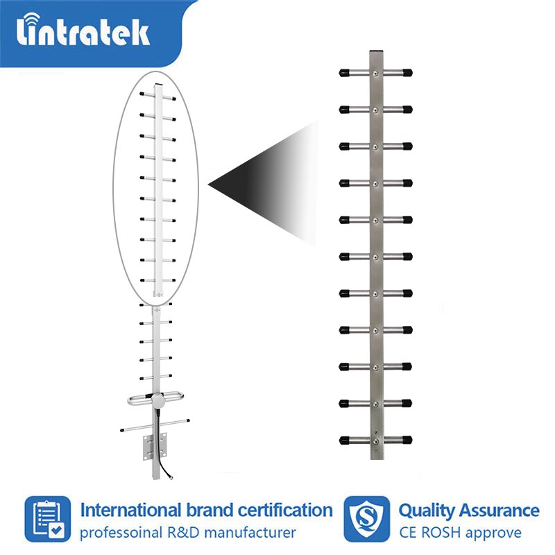 Antenne externe Yagi 2G/3G/4G, 20dbi, 824-2700mhz, répéteur/amplificateur de Signal pour téléphone portable, GSM, UMTS, LTE, 18 unités, pour l&#39;extérieur, s6