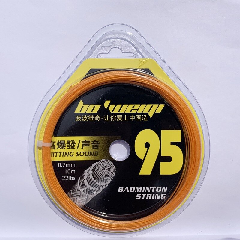 Super Durable Badminton Racket Line High Pound Count High Elastic Fiber Silk Badminton Line Tennis Racket Line High Elasticity: Orange