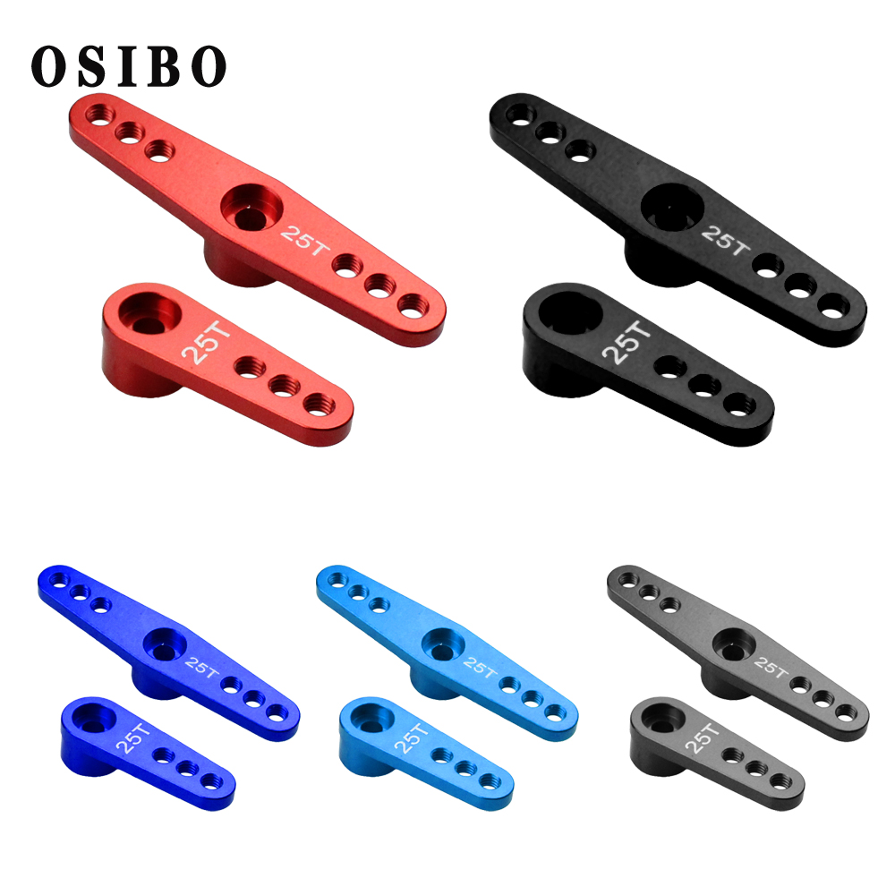 25T M3 aluminio RC Servo brazo cuerno brazo único/doble brazo para 1/10 coche trepador de control remoto barco Futaba HSP Wltoys Axial SCX10 piezas