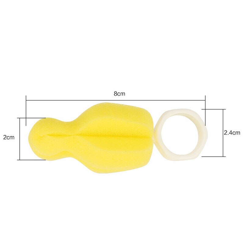 Strumento di pulizia del tubo del becco dell&#39;ugello della teiera della tettarella della spazzola della spugna del capezzolo del bambino 5Pcs