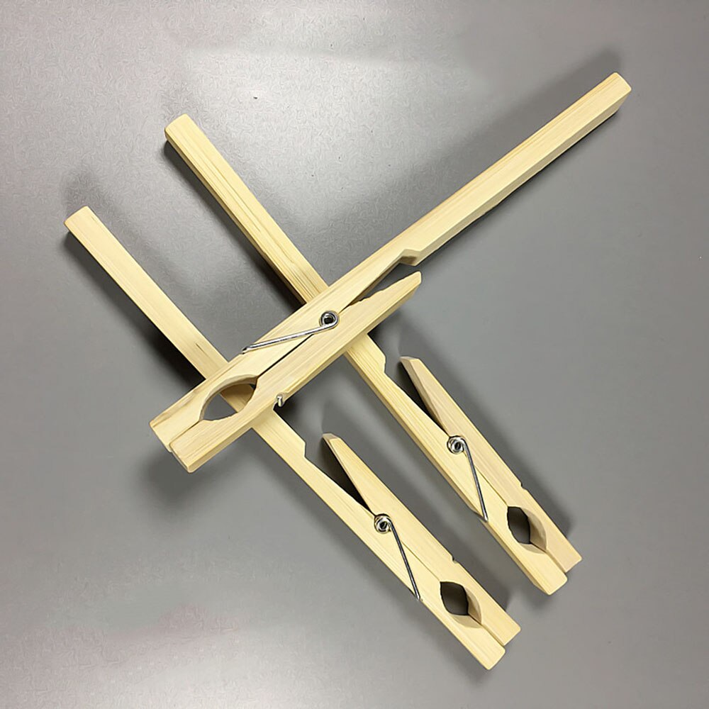 Pinzas de bambú de madera, soporte para tubo de ensayo, Clip para laboratorio, suministro químico, 10 Uds.