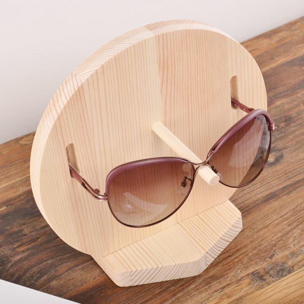 Wood Sunglass Rack Glasses Display Stand Holder Home Retail Show StandHolder