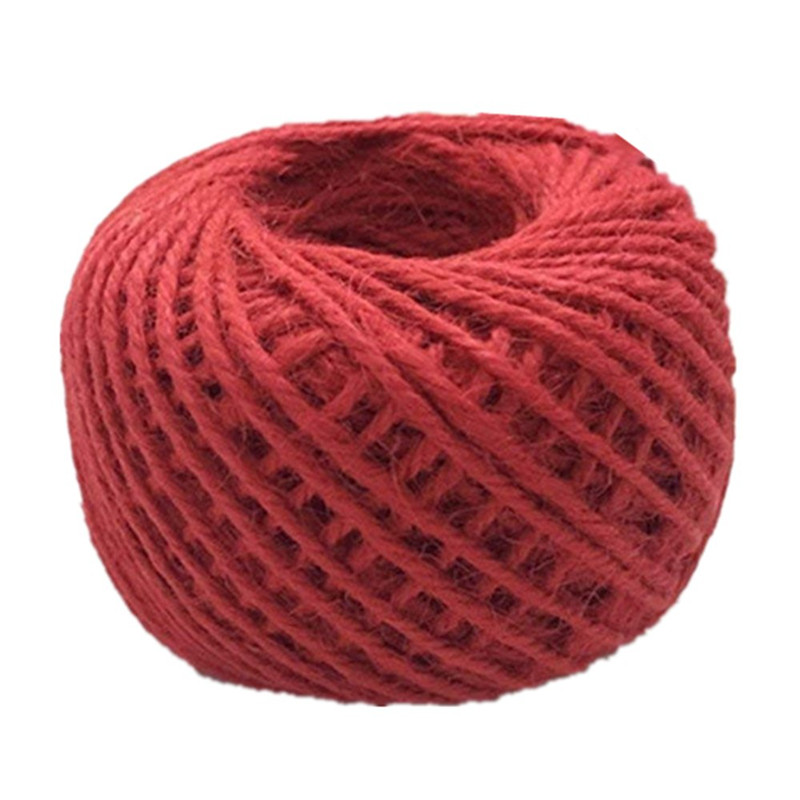 50M Natural Burlap Hessian Jute Twine Cord Hemp Rope 2mm Packing String Wedding Decoration 5BB5607: 10