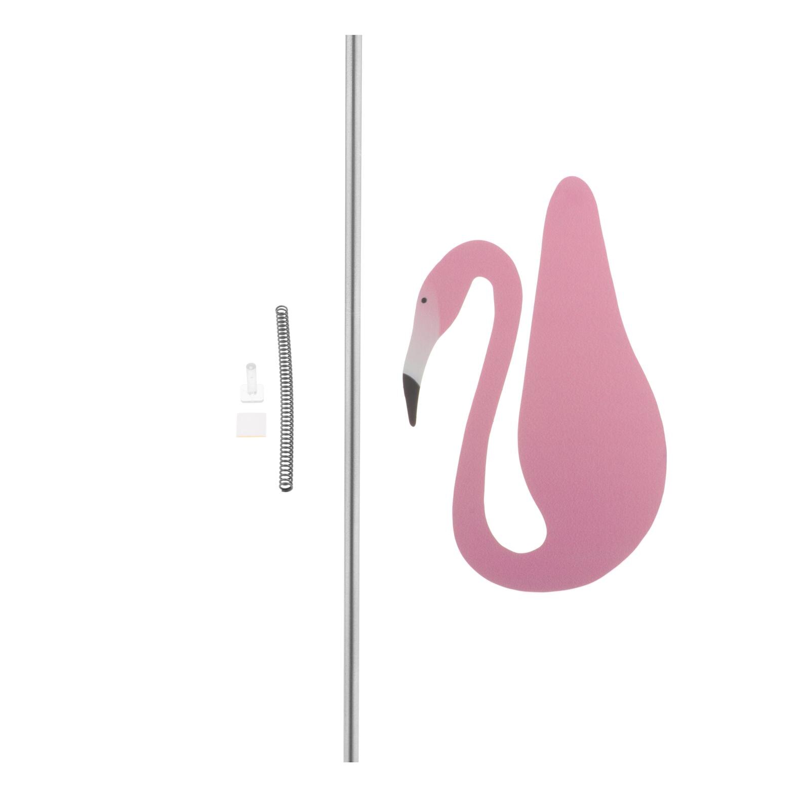 Oiseau tournoyant et flamant rose, décoration de jardin pour cour, fête de mariage, saint-valentin: light pink