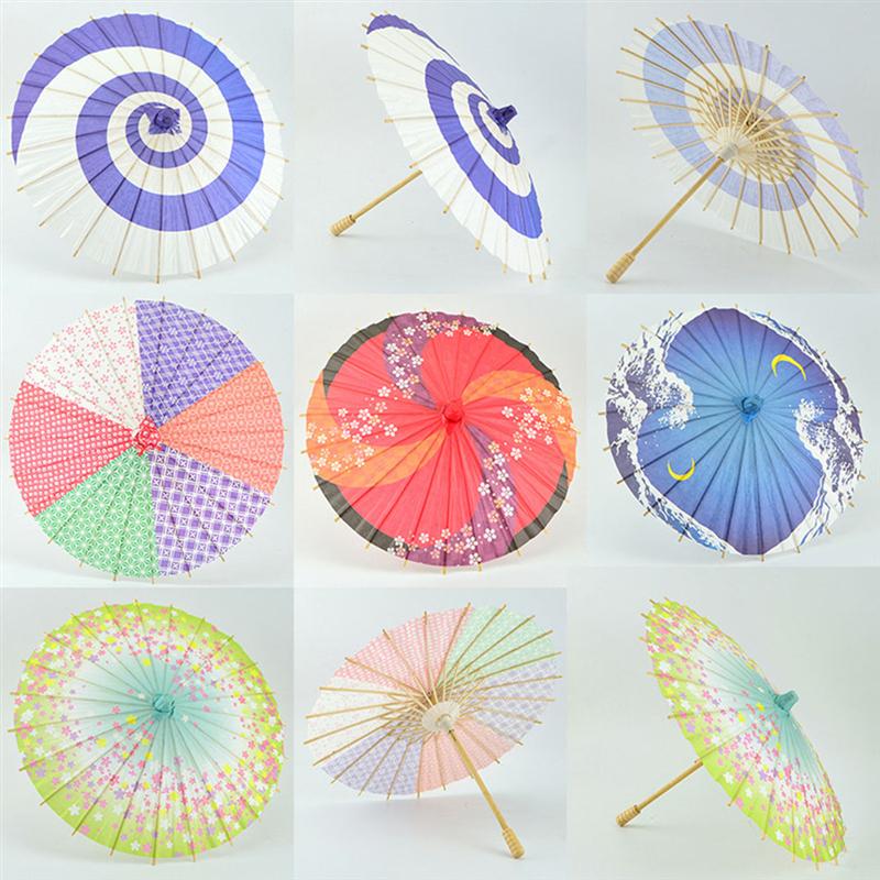 1 Uds paraguas de papel estilo japonés sombrilla para bailar fotografía decoración del hogar