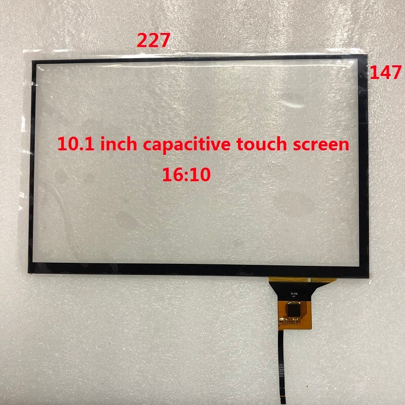 10,1 pulgadas táctil capacitiva 16:10 apoyo de la CII I2C interfaz 10 Punto de Contacto 6P cable para 1280*800 resolución LCD