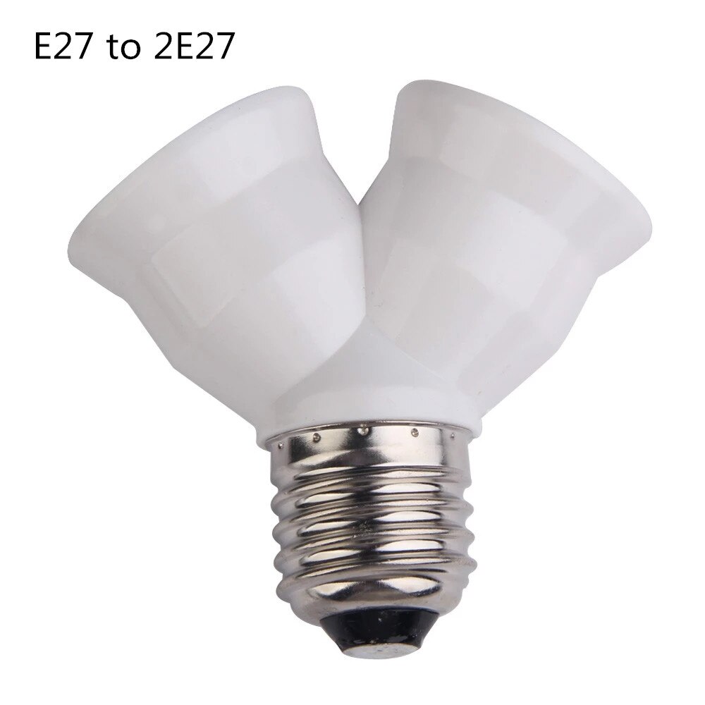 LED Adapter E27 To E14 B22 MR16 GU10 G24 G9 Bulb Holder Converter Socket Bulb Lamp Holder Plug Extender For Lighting: E27 to 2E27