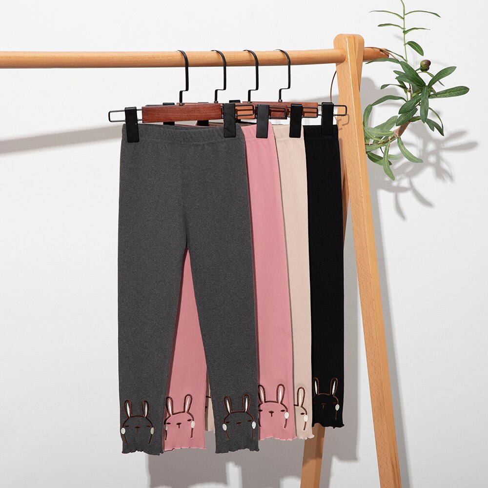 Ropa para niñas y niños de 3 a 11 años, Leggings informales, pantalones de conejo encantador, novedad de