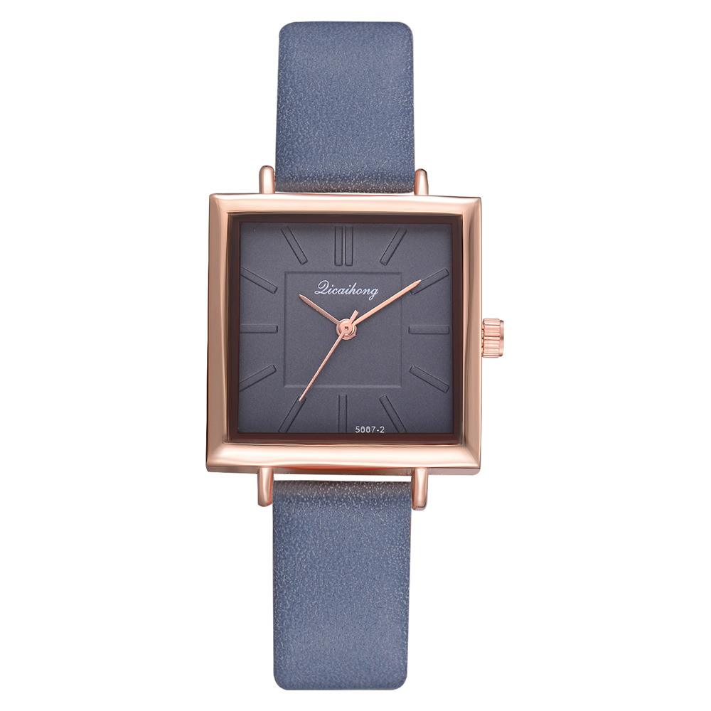 Vrouwen Polshorloge Rose Goud Elegante Vrouwen Horloge Mode Casual Lederen Quartz Horloges Dames Horloges Voor vrouwen: Blue