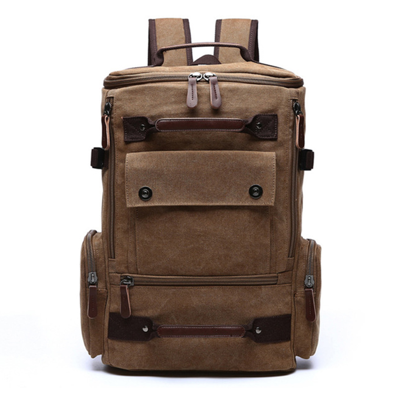 Men's Backpack Vintage Canvas Backpack School Bag Men's Travel Bags Large Capacity Backpack Laptop Backpack Bag High Qualit