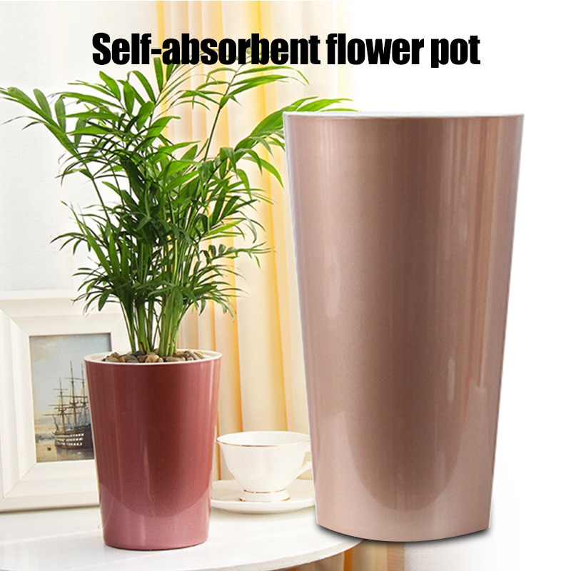 Self Watering Planter Violet Potten Lui Bloempot Automatische-Watering Planter Bloempot KSI999