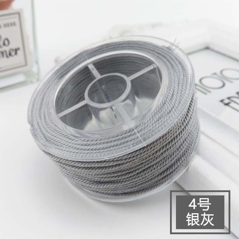 30M bawełniany przewód nylonowy 1.2mm chińnarty węzeł makrama przewód koraliki na nitkach ciąg DIY pleciona bransoletka tworzenia biżuterii DIY frędzle: Miedzi