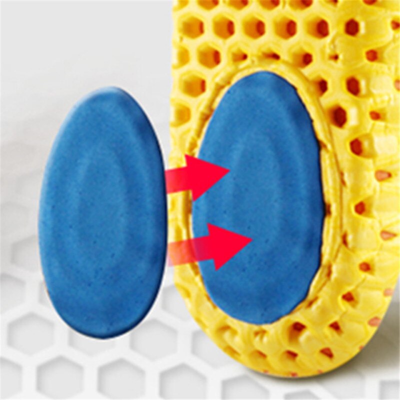 Elastic Shock Absorbing Shoe Insoles Breathable Honeycomb Sneaker Inserts Sports Memory Foam Shoe Insole Unisex