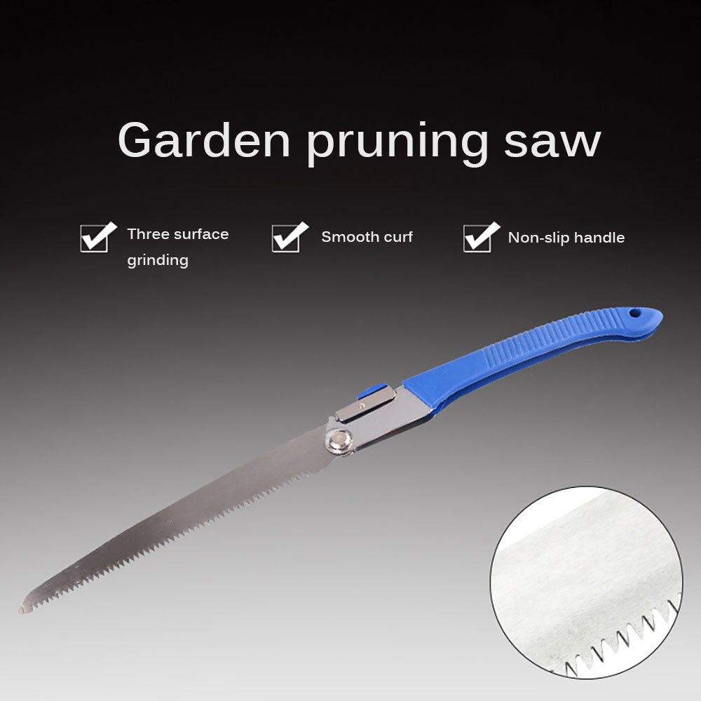 Garden Folding Saw Hand Saw Household Saw Woodworking Saw Outdoor Portable Gardening Fruit Tree Thick Branch Pruning
