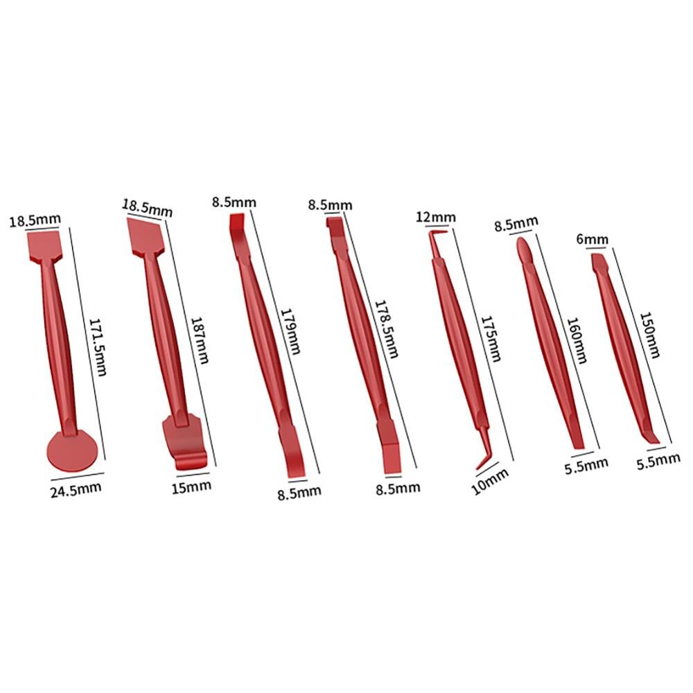 7 pièces ensemble housse de voiture en vinyle Film raclette grattoir outils bord-fermeture outil pour Automobile Film collant voiture style