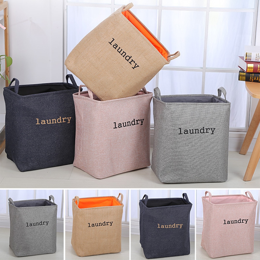 Folding Collapsible Laundry Basket Dirty Clothes Laundry Hamper With Square Storage Bin Bucket For Home Toys 1pcs