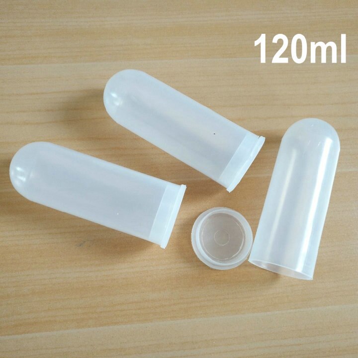 30pcs/lot 120ml plastic centrifugal tube round bottom with press cover Labware test tube EP tube