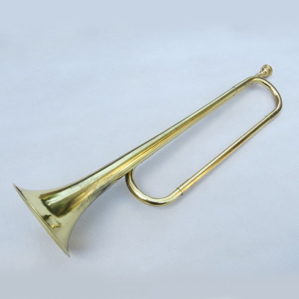 Brass Metal Bugle Trumpet,Cavalry Trumpet For Brass Instrument Lovers