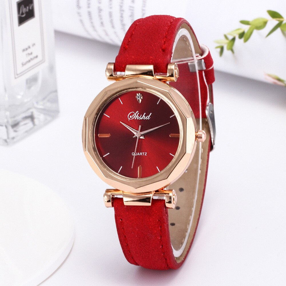 femmes montre Imitation cuir ceinture montre étoile ciel cadran horloge Quartz montres dames décontracté maille ceinture montre-bracelet horloge: RD