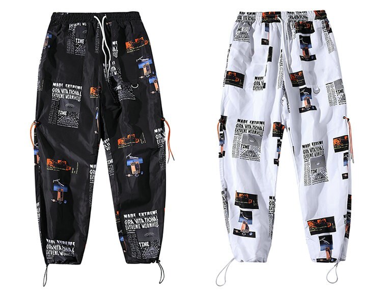 Streetwear Joggers Mannen Hip Hop Enkellange Broek Heren Lente Herfst Casual Printing Joggingbroek Heren Harembroek