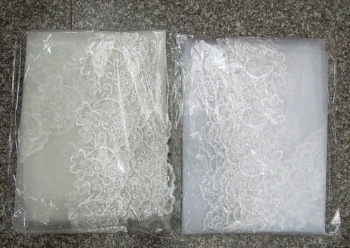 Modieuze 1- laags kathedraalsluier witte kanten sluier kant bruidsbruid bruiloft 3m lange sluiers