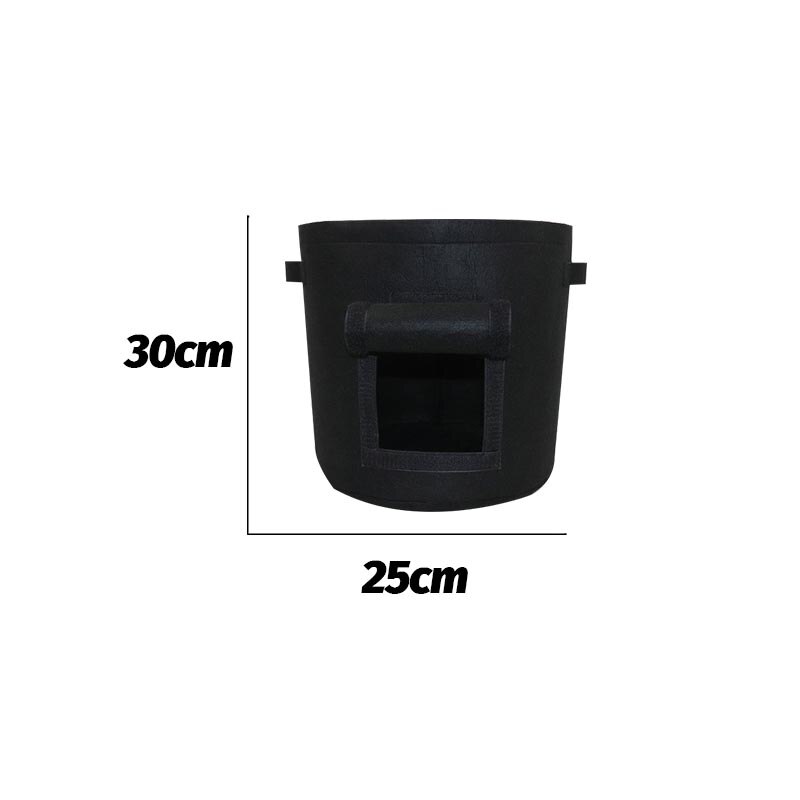 Casa contenitore bonsai Pianta Borse E Ripari per Piantumazione Giardino di Patate Serra Verdura Fiore che cresce Borse Verticale giardino Borsa Piantina Pentola: nero / 10  gallon