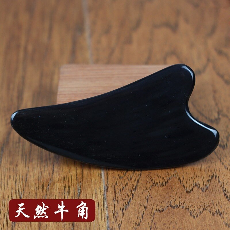 massage tool Natural Black buffalo Horn massage board plate Gua Sha triangle Scrapping acupuncture massager face foot body