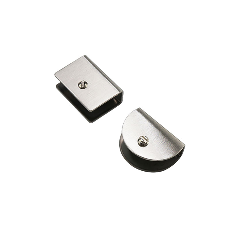 Glass Clamps 201/304 Stainless Steel Clips Adjustable Square Half Round Shape Shelves Support Holder Corner Bracket