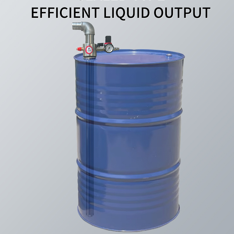 Stainless Steel Pneumatic Oil Pump, Sealed Drum Pump, Liquid Discharge Pump, Barrel Insertion Pump