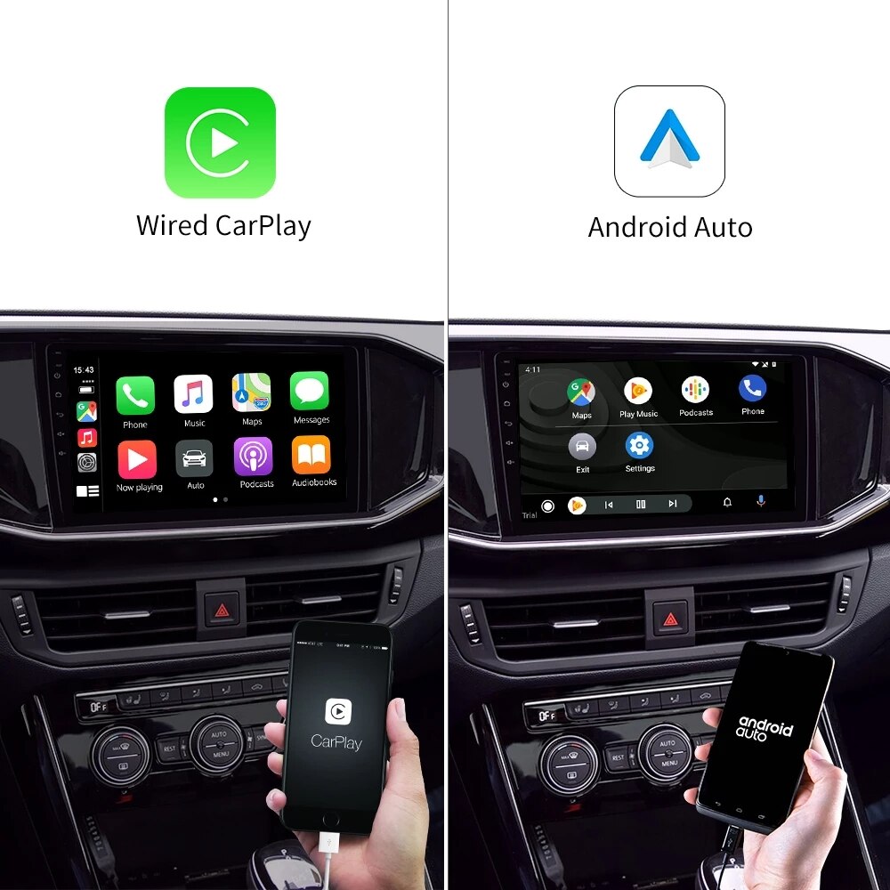 Carlinkit Usb Carplay Dongle/Android Auto Voor Android Auto Android Multimedia Speler Iphone Android Telefoon Bedrade Autokit Zwart