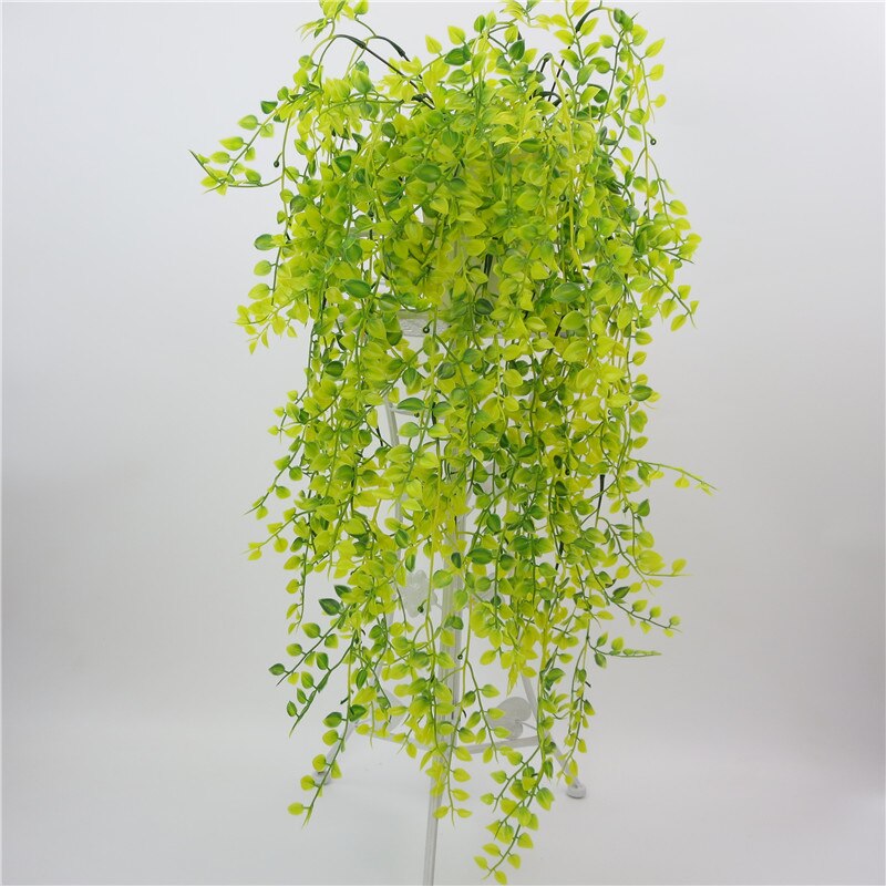 Simulación de sauce llorón, planta verde, decoración de vid de plástico, sauce llorón, colgante de pared, flor decorativa, vid, colgante de pared