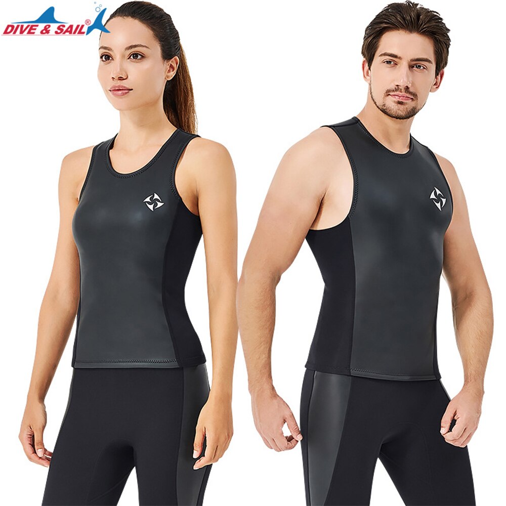 diving neoprene thermal vest 2MM men and women split surfing wetsuit sleeveless snorkeling wetsuit vest