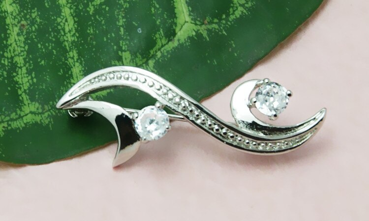 Broche de plata de ley 925 de para mujer, broches
