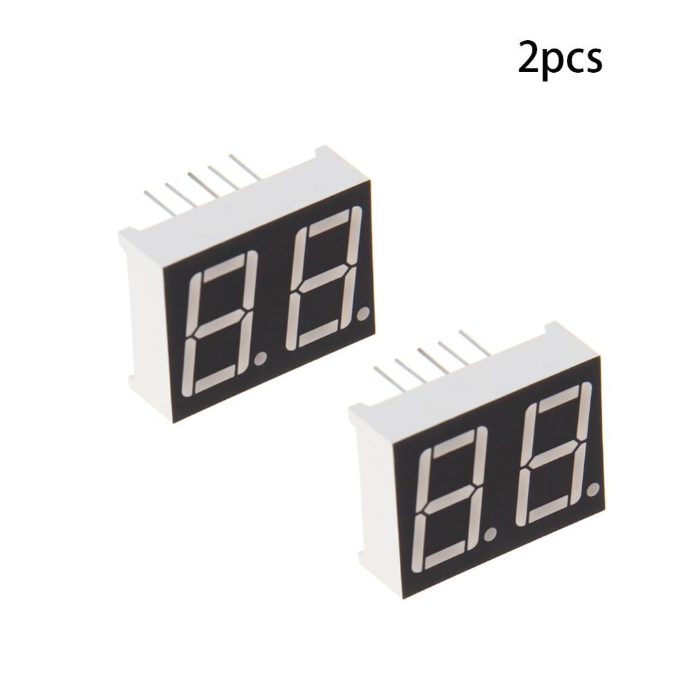 2 ~ 20 st gemensam katod / anod led display 2 bitars digitalt rör 10 stift 7 segment 2v 20ma röd/grön led segment displayer: 5621ah x2 st