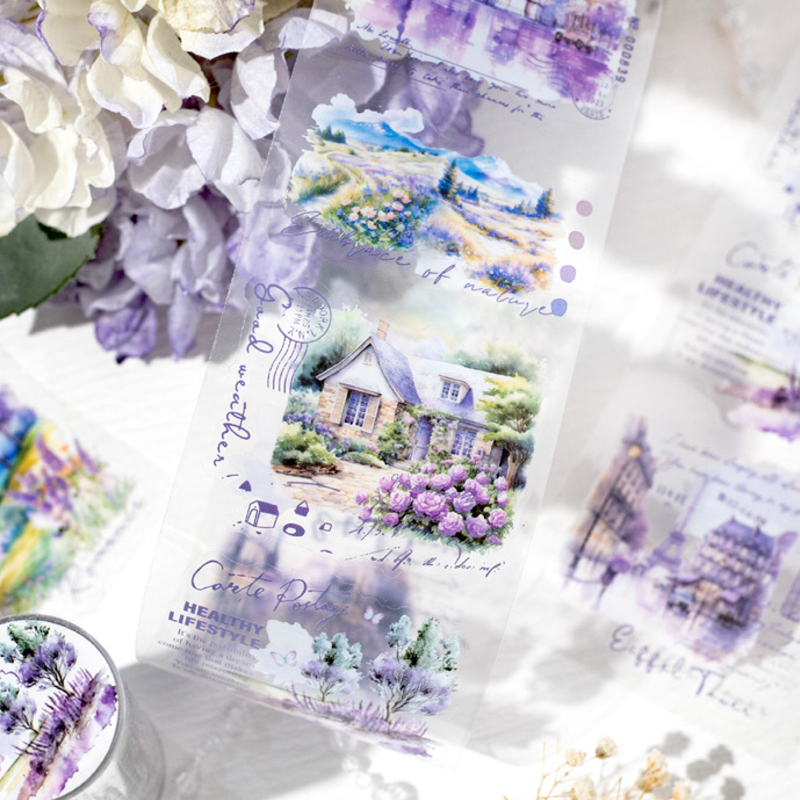 Mr Paper, nastro fustellato in PET serie Four Times Light, adesivi decorativi per manuali, adesivi per cancelleria