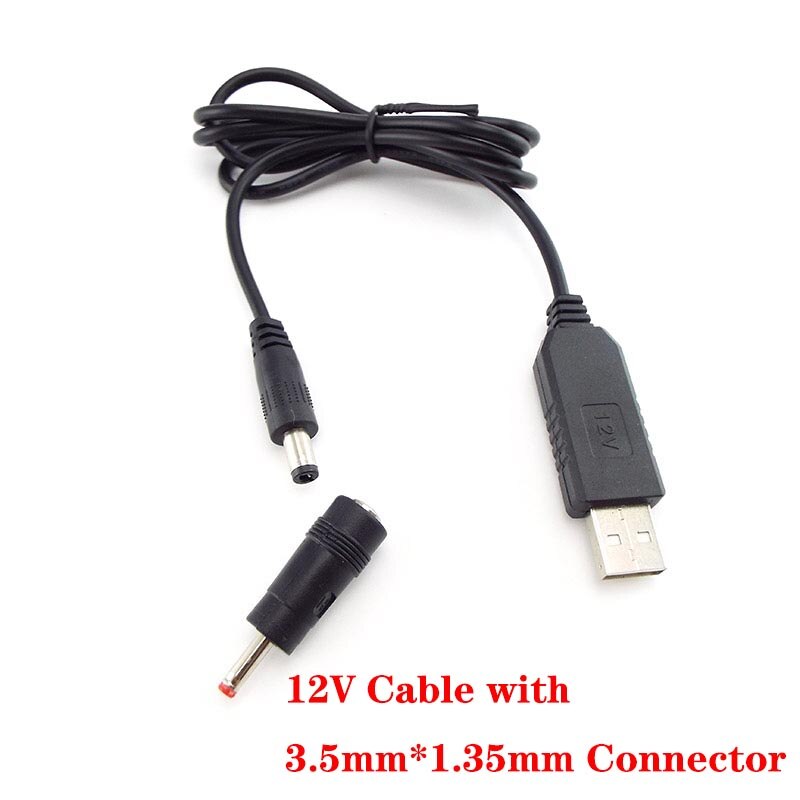 5v 9v 12v skriv en usb power boost line dc step up modul usb converter adapter kabel 5.5mm*2.1mm stik jack strømkabel stik: 12v med stik