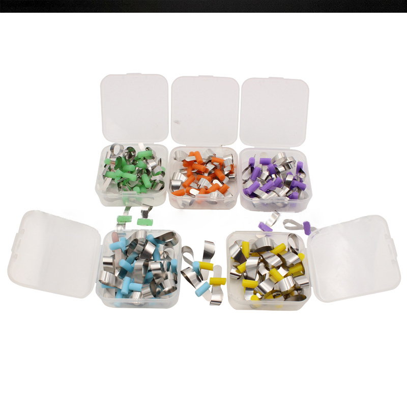 10Pcs/20Pcs Dental Sectional contoured Matrices Metal Matrix Bands Retainerless Automatrix with Locker Dental Matrix Material