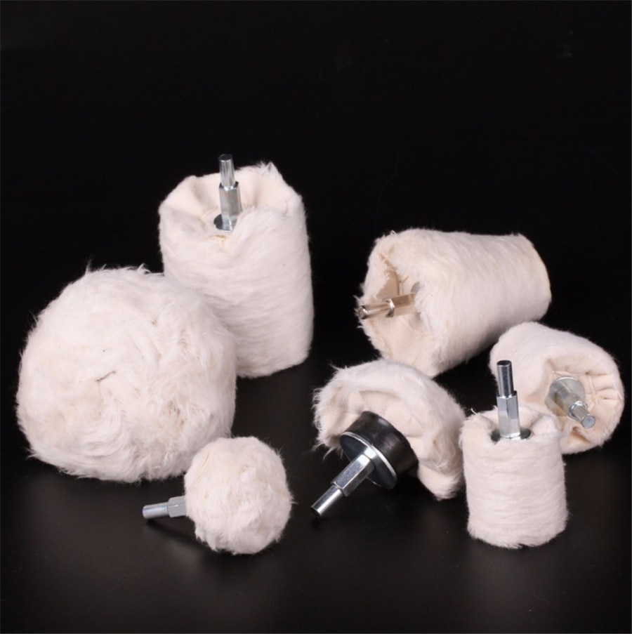 7 Pcs/Set Polish Buffing Polishing Pad Polishing Mop Wheel Kit For Mag Wheels, Manifold, Aluminum, Stainless Steel, Chrome Pack