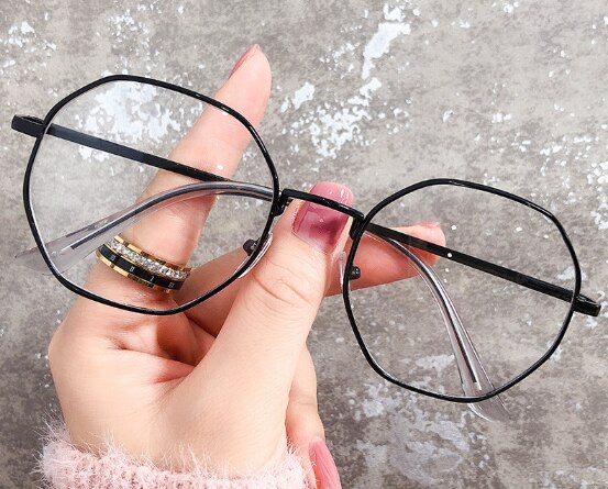 Transparent Computer Glasses Frame Women Men Anti Blue Light Round Eyewear Blocking Glasses Optical Spectacle Eyeglass: color 2