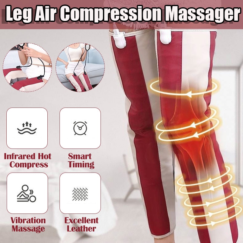 Elektrische Air Compressie Been Massager Been Wraps Voet Enkels Kalf Massage Machine Bloedsomloop Bevorderen Verlichten Pijn Vermoeidheid