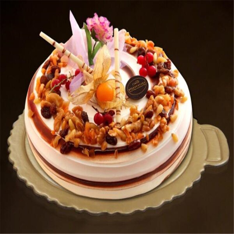 Mousse Cake Boards Paper Cupcake Dessert Displays Tray Gold Cake Board Paper Base Pastry Baking Mat Cake Decorations Tool